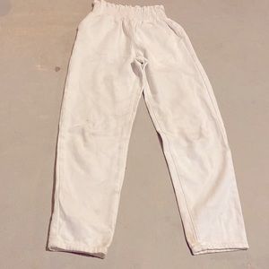Womens White high rise pants